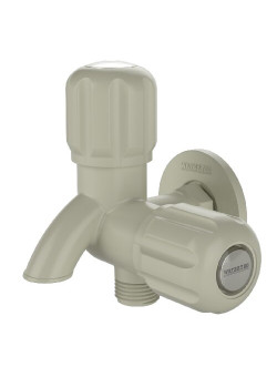 2-In-1 Bib Cock With Flange